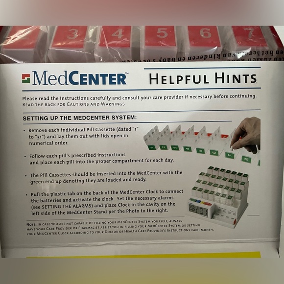 The MedCenter System- medication organizer/ reminder - NEW in Box - Picture 4 of 8